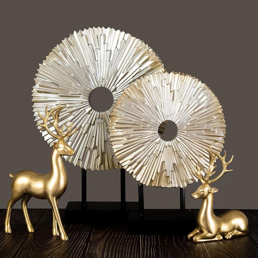 Kreativní stolní ozdoba ve tvaru jelena Moderní figurka losa Elegantní vánoční soška jelena Výstavka na krbovou římsu