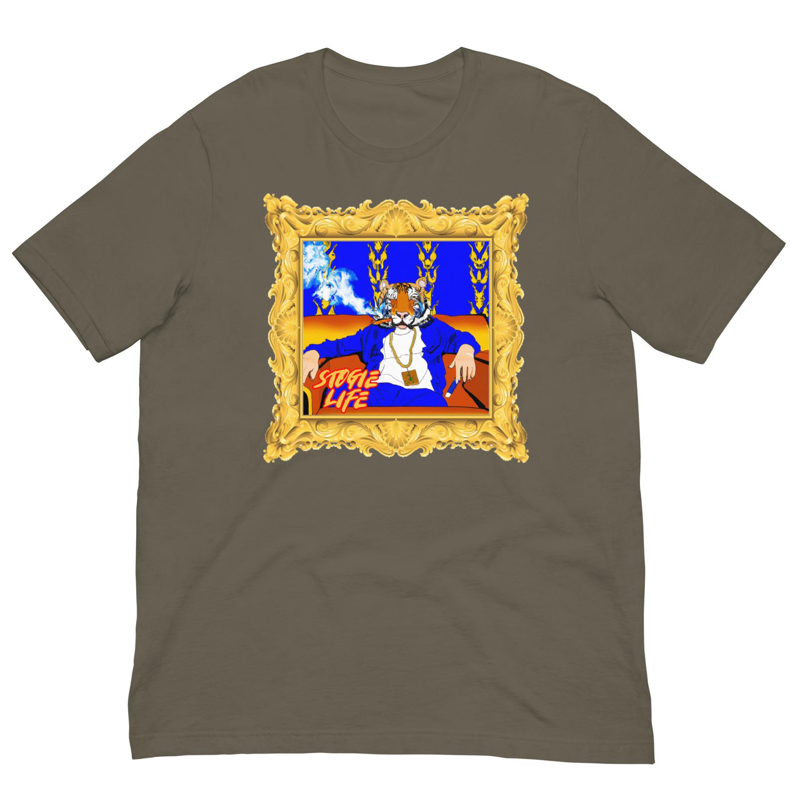 Stogie Life Tiger Smoking Unisex t-shirt S разноцветный
