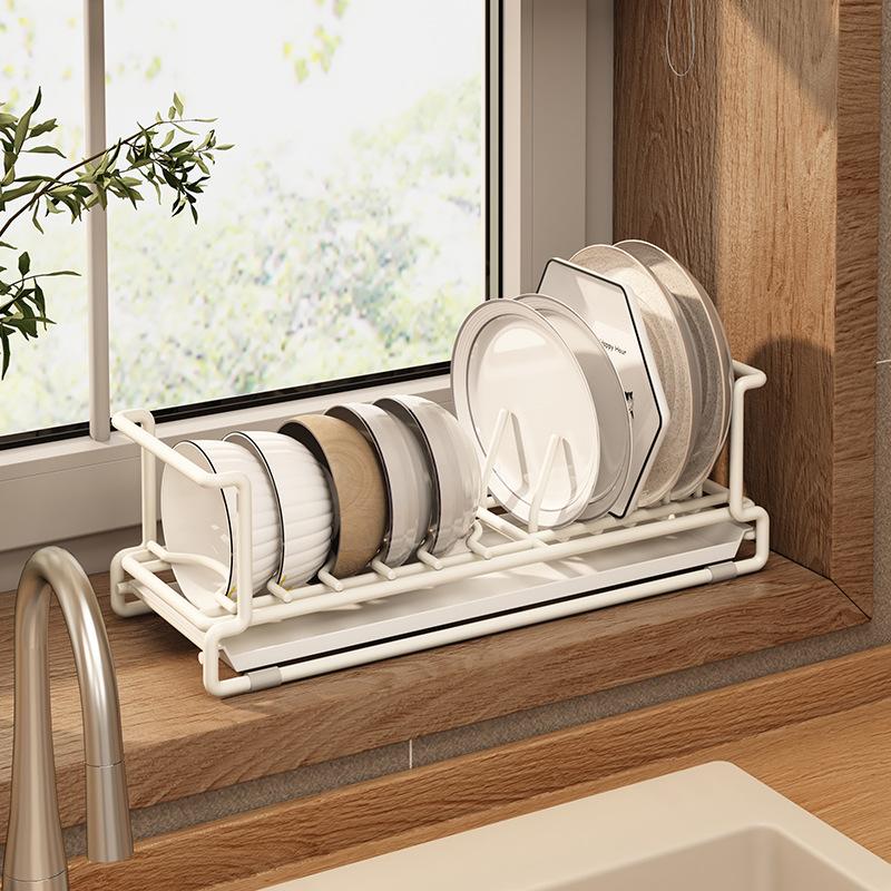 Dish Bowl Drainer Storage Rack Kitchen Dishes Drying Rack Countertop Dinnerware Organizer Drainboard Tableware Holder