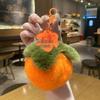 Plush Peach & Persimmon Pendant Keychain - Good Luck Bag Charm