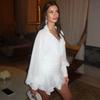 Western Style Sexy Shirts Skirt Two-Piece Set Lantern Sleeve Shirt and Skirt Set