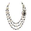 Multi Layer Pearl Black White Contrasting Short Necklace Versatile Daily Use Elegant