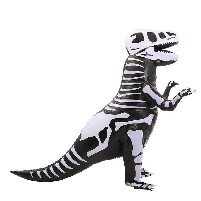 Dinosaur Skeleton Inflatable Halloween Costume for