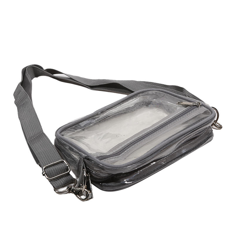 Dames Doorzichtige Schoudertas Effen Kleur Transparante Portemonnee Vrouwelijke Eenvoudige Crossbody Tassen Met Voorvak Casual Handtas Voor Dames