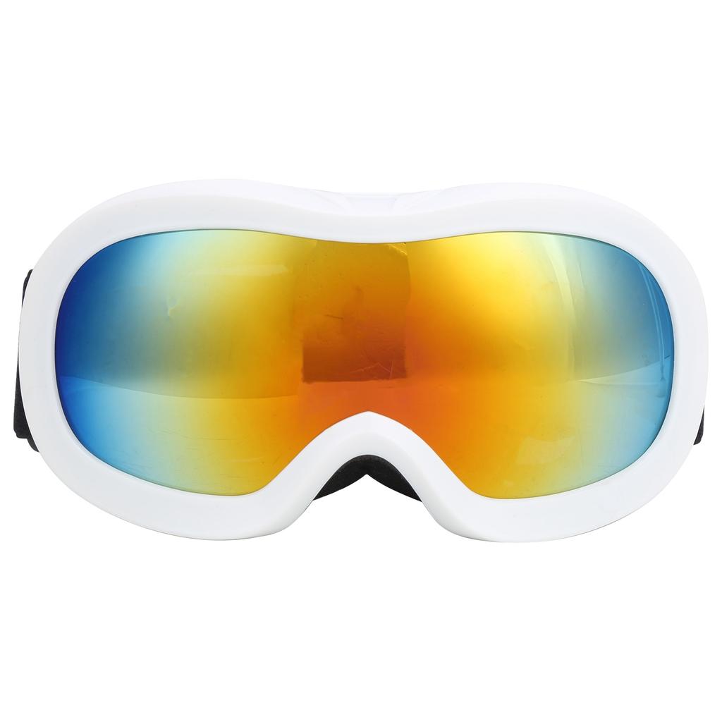 Gogle narciarskie i snowboardowe dla dzieci, soczewki dwuwarstwowe, ochrona przed zaparowaniem i promieniowaniem UV, gogle narciarskie(Biały )
