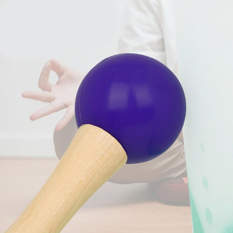 Rubber Singing Bowl Mallet with Wood Handle for Crystal Quartz or Tibetan Sound Healing Yoga Meditation Singing Bowls