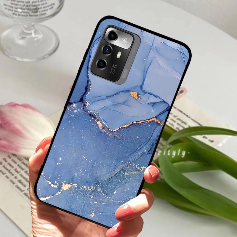 Für ZTE Blade A72 / A 72 5G / A52 Hülle Schwarzes Silikon Weiches TPU Funda Abdeckung für ZTE Blade A72 5G BladeA72 Bumper Schutzhülle Fundas