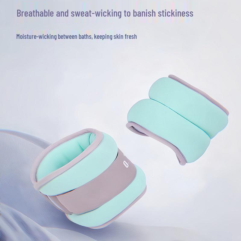 

Регулируемые утяжелители для лодыжек для мужчин и женщин – Идеальны для бега, танцев и упражнений для ног/запястий. 0.5KG Pair Sandbags синий