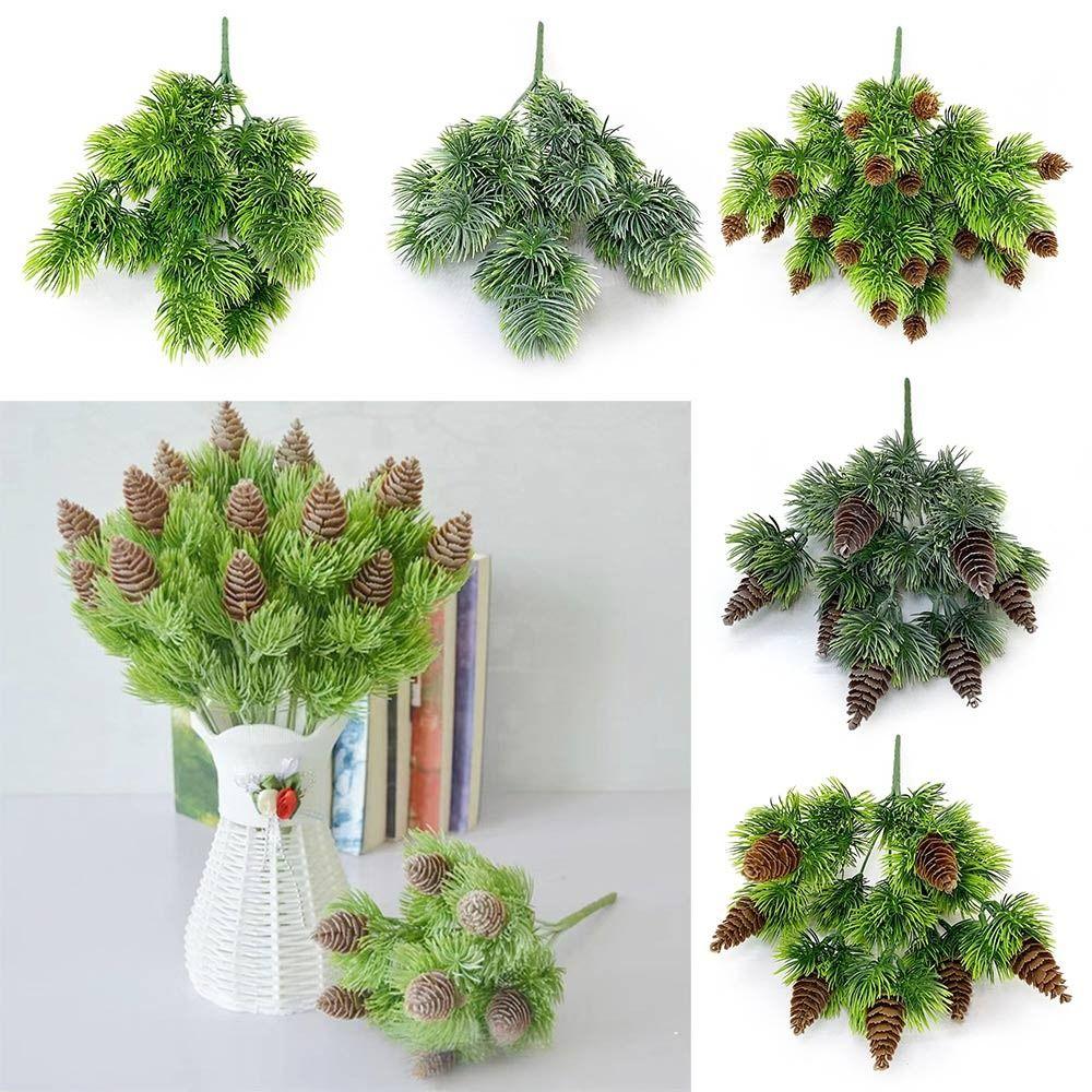 Green Artificial Pine Branches DIY Accessories Fake Pine  Festival Ornament