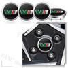 DAYB7 4pcs 56mm/60mm V VRS Logo Car Wheel Hub Center Cap Badge Covers Sticker For Skoda Octavia 2 3 A7 Superb Rapid Kodiaq Karoq Fabia