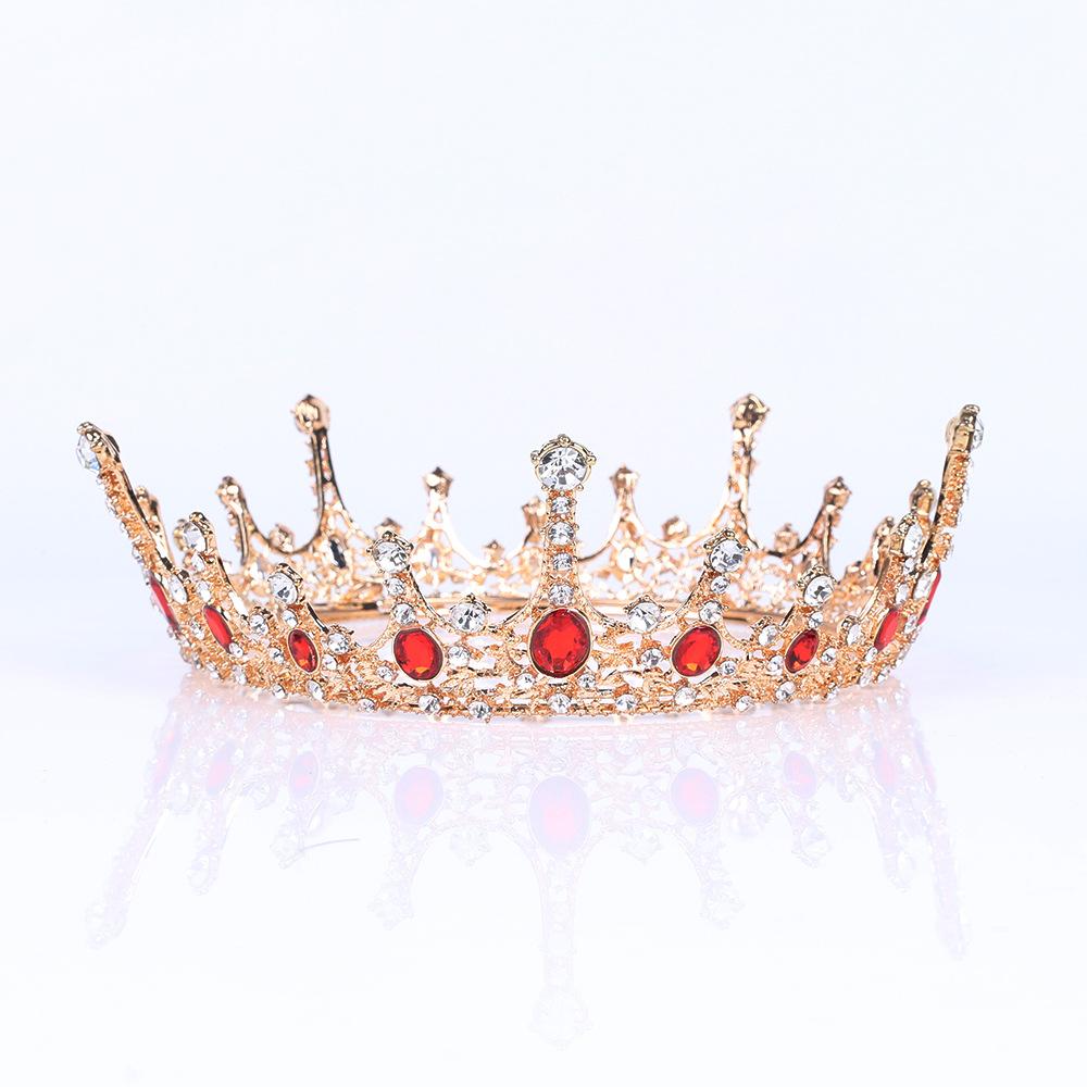 One Piece Горячая Корона Тиара Свадебное Платье Аксессуар Ретро Королева Атмосфера День — фото 3