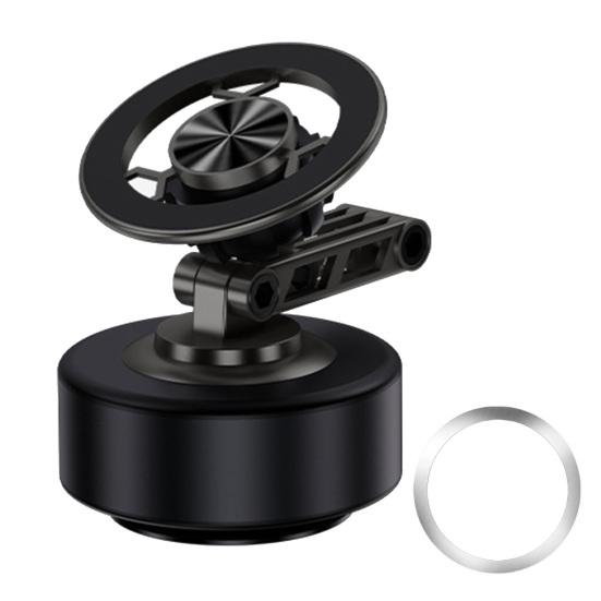 Foldable Magnetic Car Phone Holder 360 Degrees Rotatable Vacuum Suction Phone Mount for Dashboard Windshield Hands-Free Navigation Phone Stand