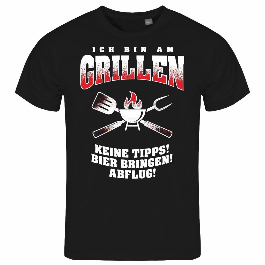 Unisexs T Shirt I M Grilling S To 2XL Fry BBQ Smoker Meat Garden