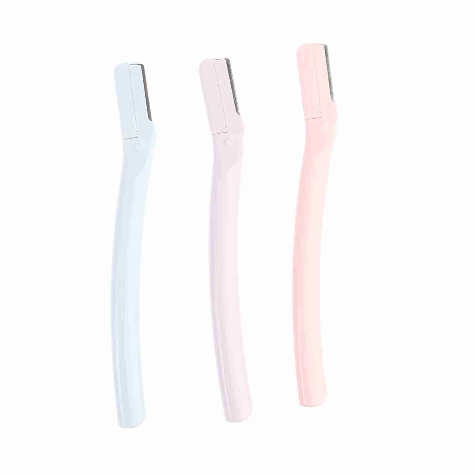 

3 шт. нож для бровей и триммер для лица из нержавеющей стали изогнутый триммер для бровей для женщин и мужчин