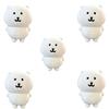 2026/Self Mocking Bear Plush Keychain Cute Hanging Ornament Kawaii Cartoon Doll For Bags Backpack Car Keys Funny Gift Idea