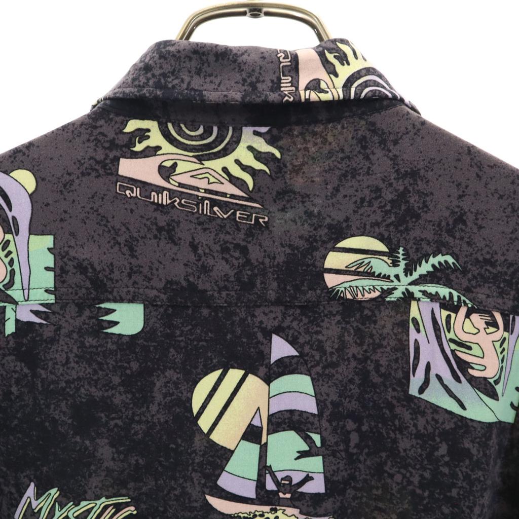 Quiksilver Overall handle Short sleeve shirt M Black Men's Used