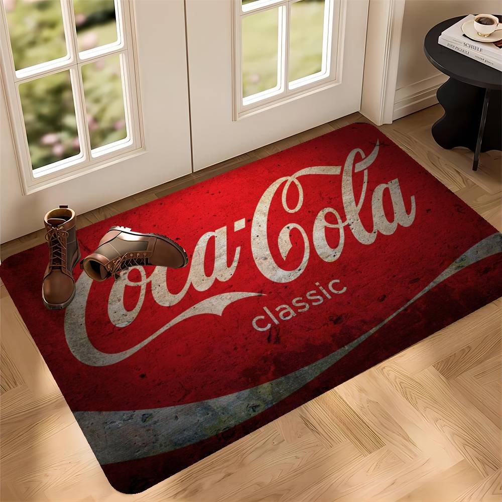 Mata podłogowa C-Coca C-Cola Antypoślizgowa Mata do pralni Wystrój pralni Balkon Pokój dziecięcy Mata przy łóżku
