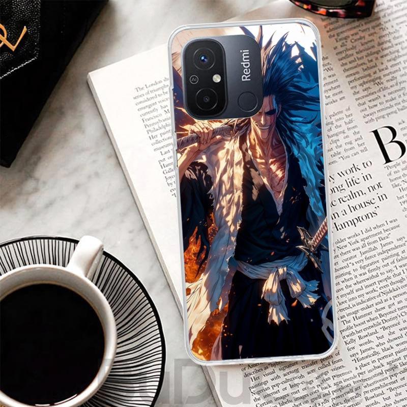 Zaraki Kenpachi Bleach Cover For Xiaomi Redmi 14C 13 13C 12 12C 10 10C 9 9C 9T 9A Phone Case 10A 8A 8 7A 7 6A 6 Pro K70 K60 K40