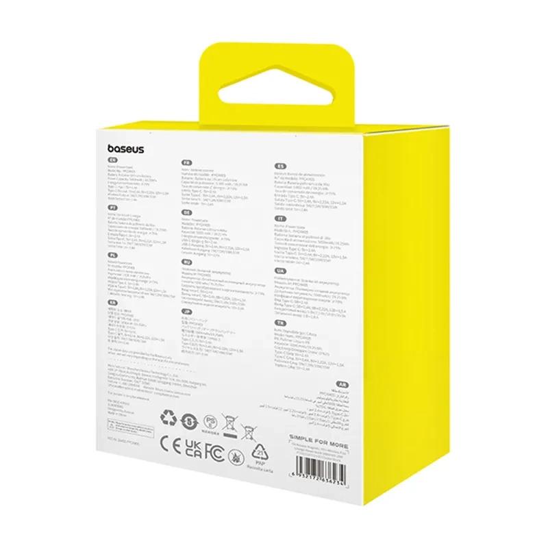 Magnetyczny Mini Powerbank Baseus 5000Mah 20W (Fioletowy)