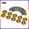 Universal JDM Fender Washers M6 Bolt Set Car Modification Gasket Screw Fender Bumper Engine Aluminum Concave Screws Hex Fastener