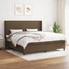 3131380 vidaXL Divan Bed with Mattress Dark Brown 200x200 Cm