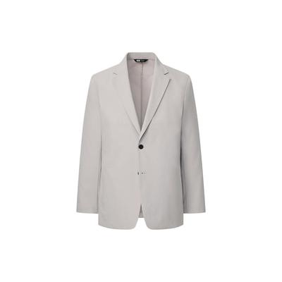 X Theory Collaboration Plain Single-Breasted Casual Suit Men Suits Light-Gray 446917-02