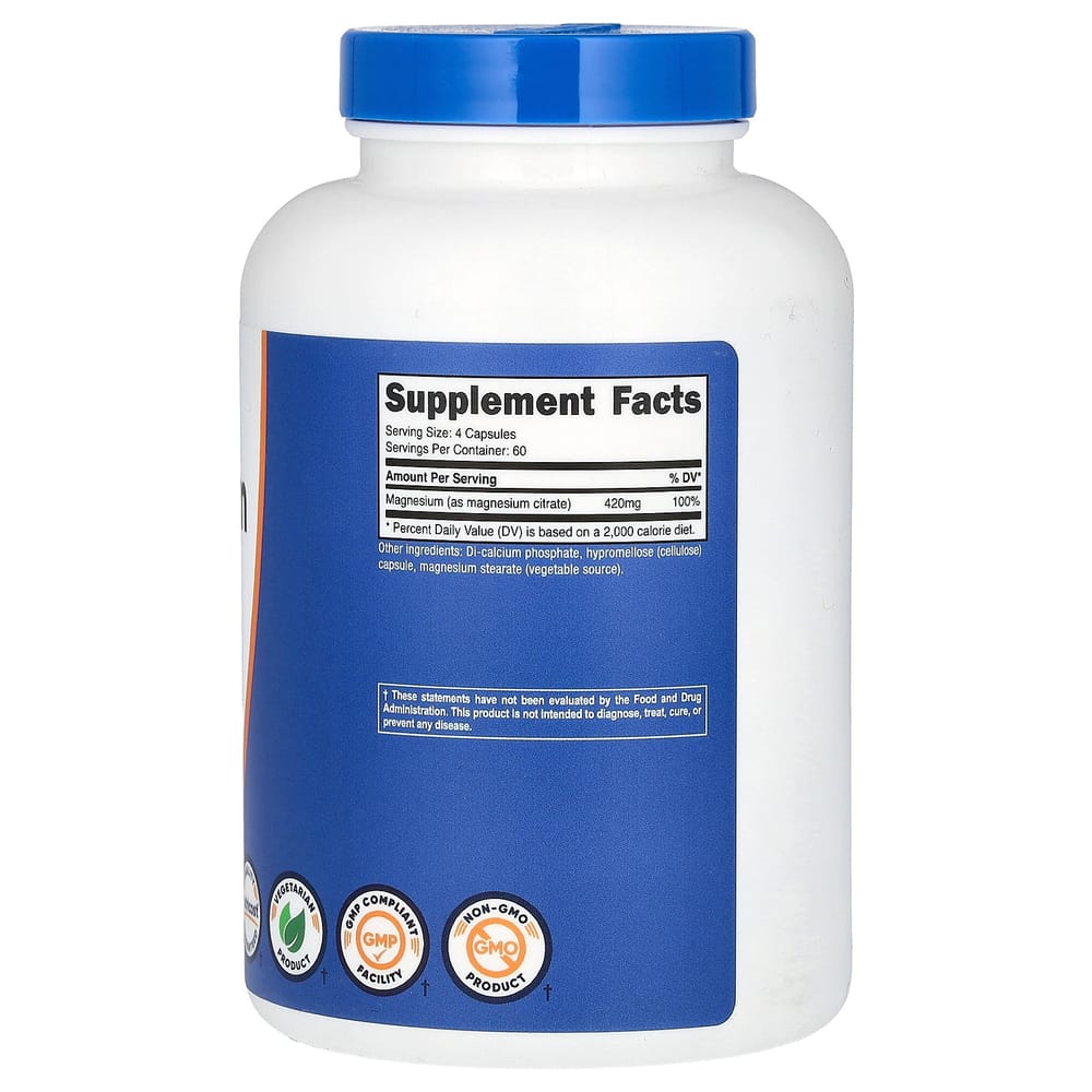 iHerb Magnesium Citrate 420mg, 240 Capsules