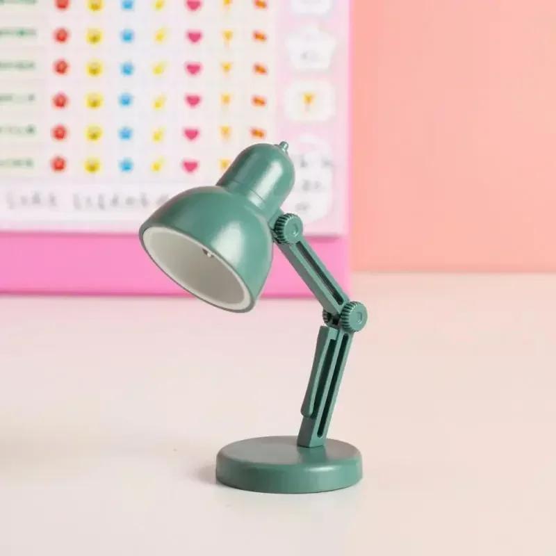 1PC Mini Portable Folding LED Table Lamp Model Furniture Desk Light Small Reading Book Lamp Bedroom Warm Eye-Caring Lantern