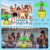 Inflatable High-Quality Palm High-Quality Tree Ice High-Quality Bucket High-Quality Bear High-Quality Cooler High-Quality Drink High-Quality Holder