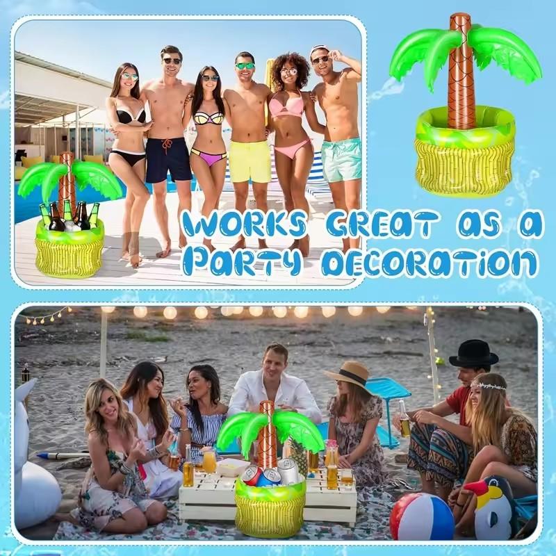 Inflatable High-Quality Palm High-Quality Tree Ice High-Quality Bucket High-Quality Bear High-Quality Cooler High-Quality Drink High-Quality Holder