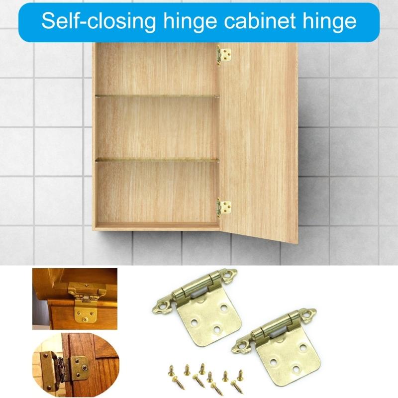 10 Pezzi Cerniere per Mobili a Chiusura Automatica Cerniere Semi Nascoste per Mobili da Cucina Ferramenta per Mobili Antichi Facili da Installare