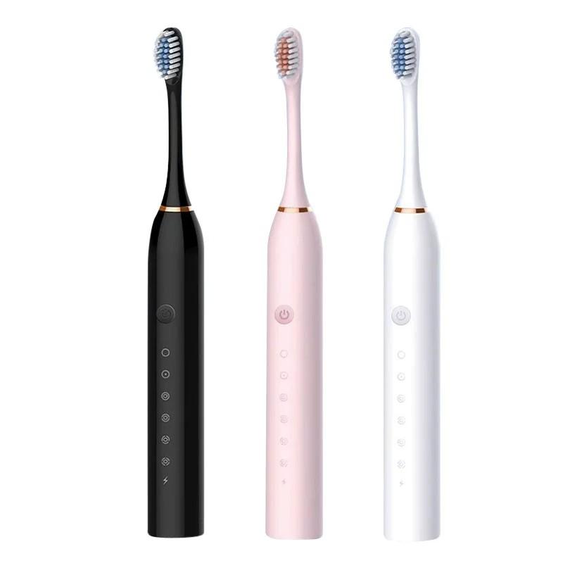 Electric Toothbrush, Rechargeable Model, Universal Soft Bristle Brush for Adults and Children, Portable Travel Set for Home Use, Toothbrush.