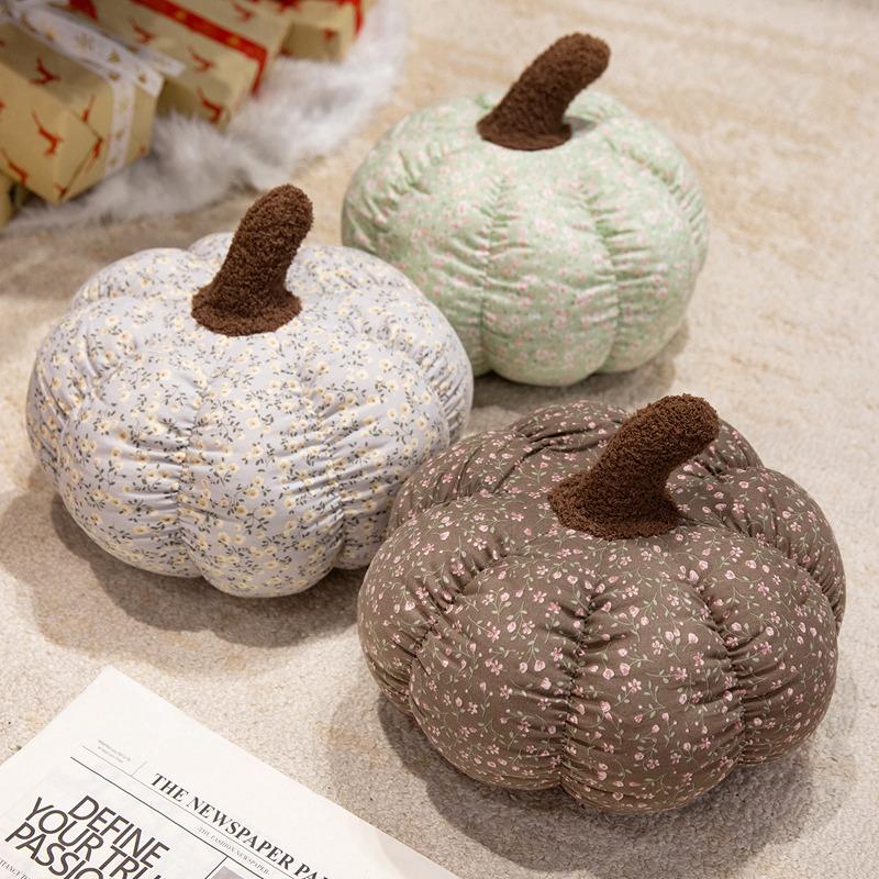 30cm Nordic printing Pumpkin Plush Pillows Soft Cute Pumpkin Pillow Cushions Kawaii Home Room Decor