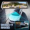 Dash Cam Mirror Double Lens Car Recorder Camera Rearview Mirror HD Night Vision Dual