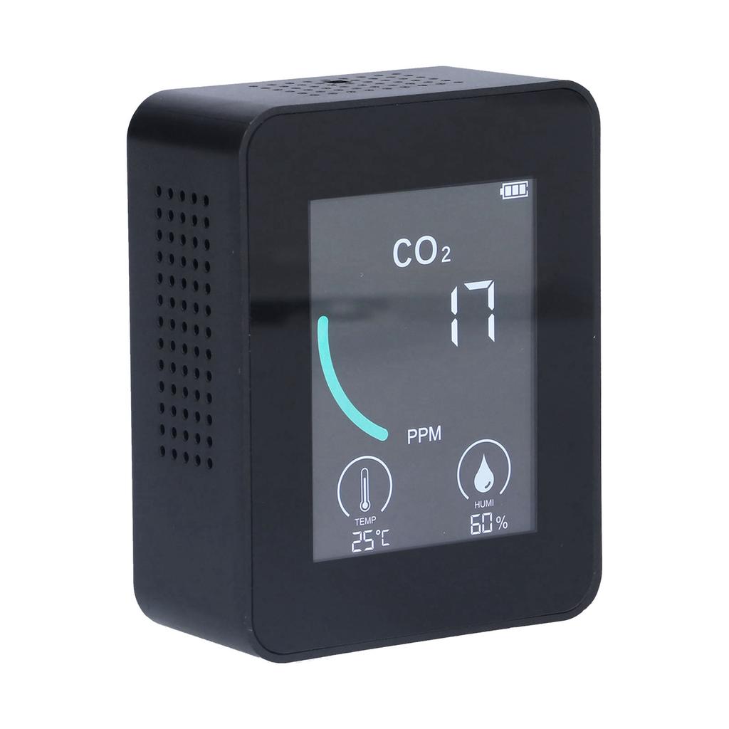 2CO1T LCD CO2-Detektor Digitaler Temperatur- und Feuchtigkeitsdetektor mit Alarm Tragbar und Echtzeit