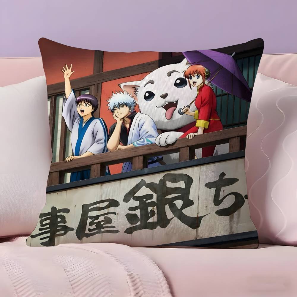 G-GINTAMA Anime Pillow Case  Ultra Soft Skin Friendly Fabric Cloud Like Comfort & Concealed Zipper