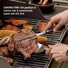 VICTORINOX Carving Fork, Professional Meat Fork for Convenient Carving, 15cm, Black, Ideal for BBQs and Grilling Steaks, Grand Ma?tre Forged, 7.7233.1
