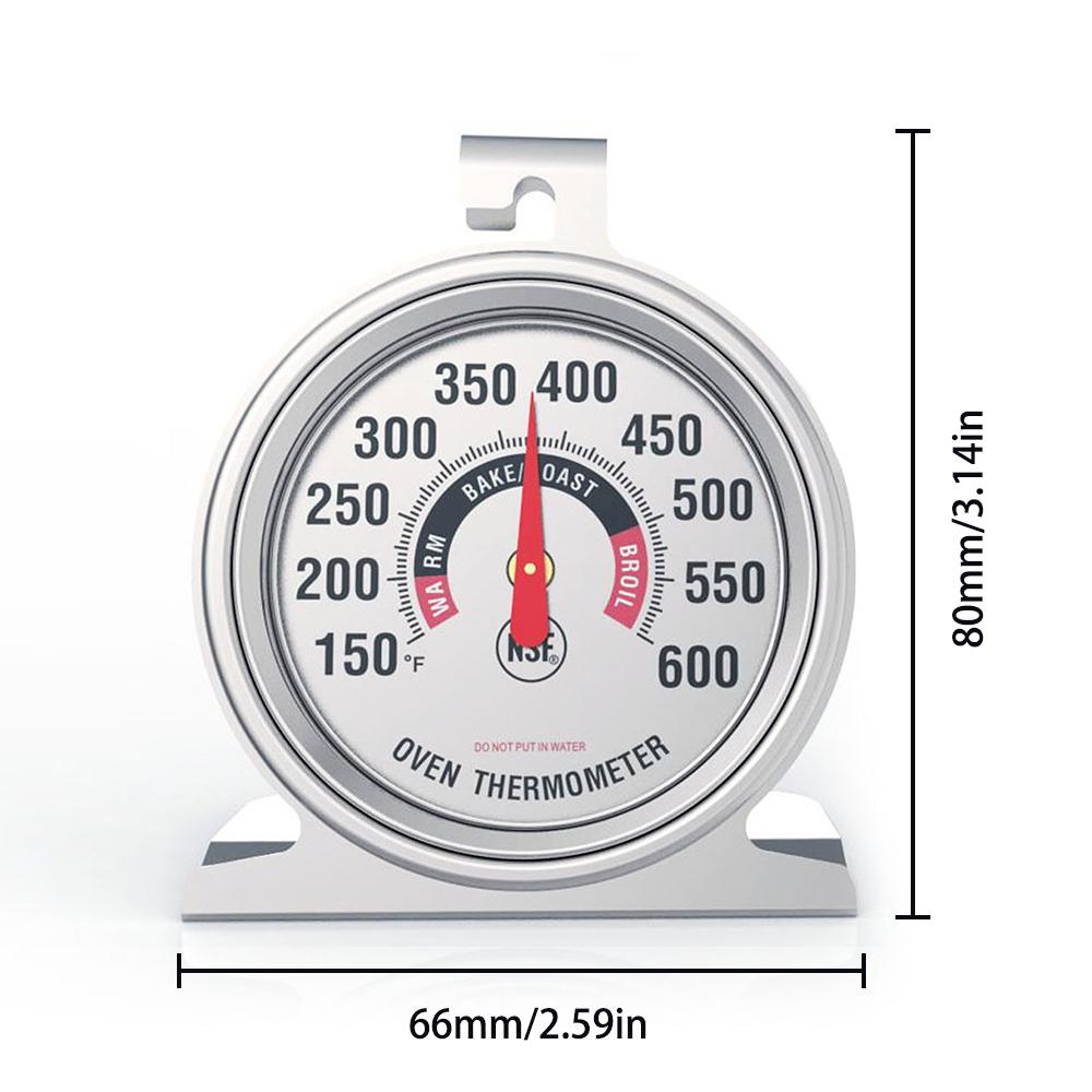 

150~600℉ Термометр для духовки из нержавеющей стали Мини Напольный термометр для еды, мяса, хлеба, домашнего барбекю, термометр для кухни