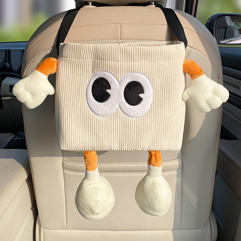 2-in-1 Car Trash Can and Tissue Box, Convenient Umbrella Storage Bucket for Vehicle Organization