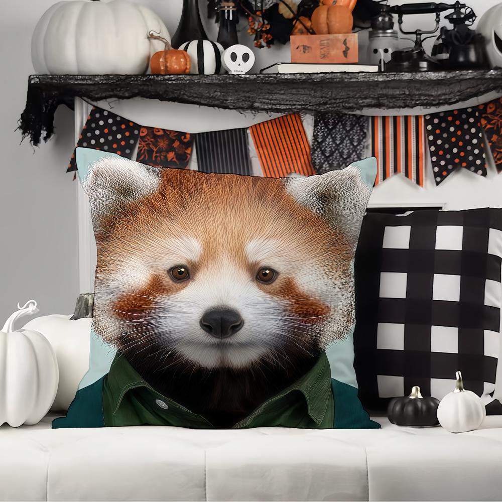 Fashion print  animal portrait  Pillow Case Office Cushions Suitable For Sofa Car Bedroom Decorative Cushion Cover