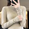 DAFIFY Women's Fashion Casual Fall Winter Solid Color Print Long Sleeve Half Turtleneck Sweaters