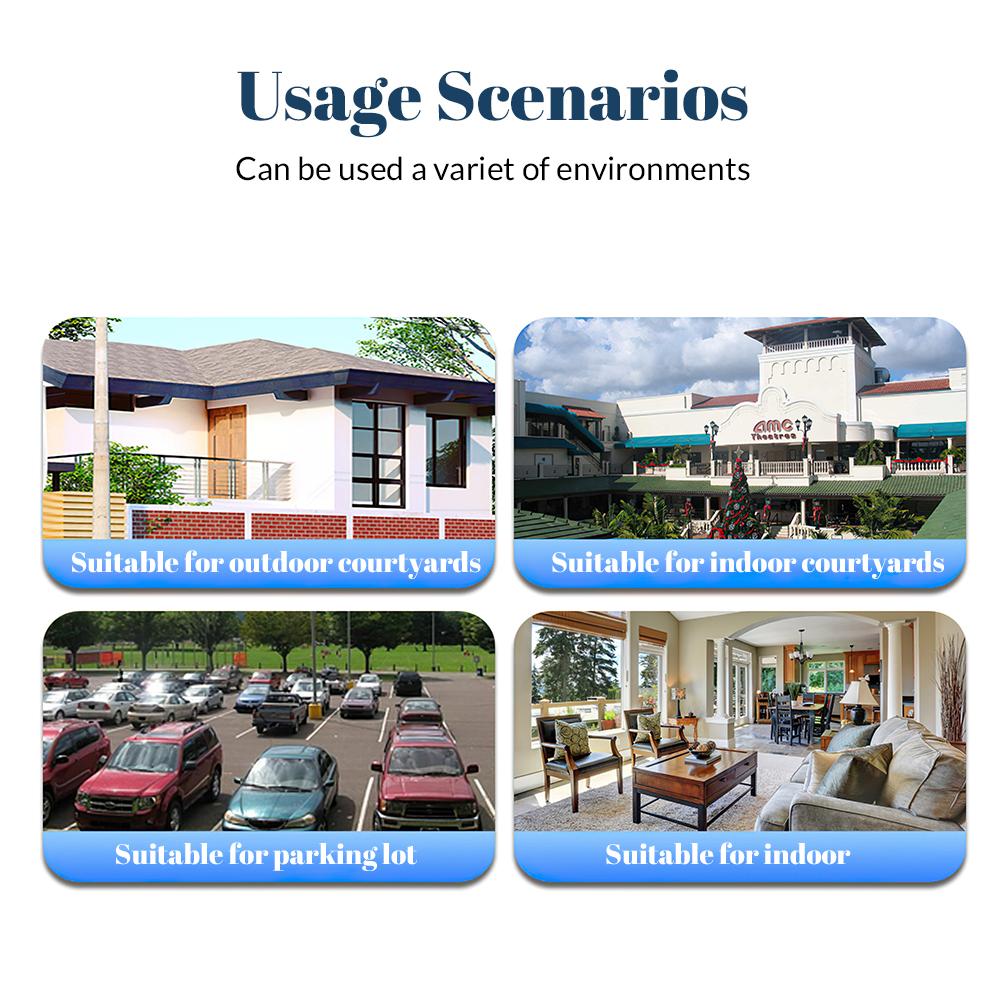 Wifi Waterproof Dual-Lens Camera Outdoor 4MP PTZ Human Detection Color Night Vision Security Camera with Dual Screen Surveillanc