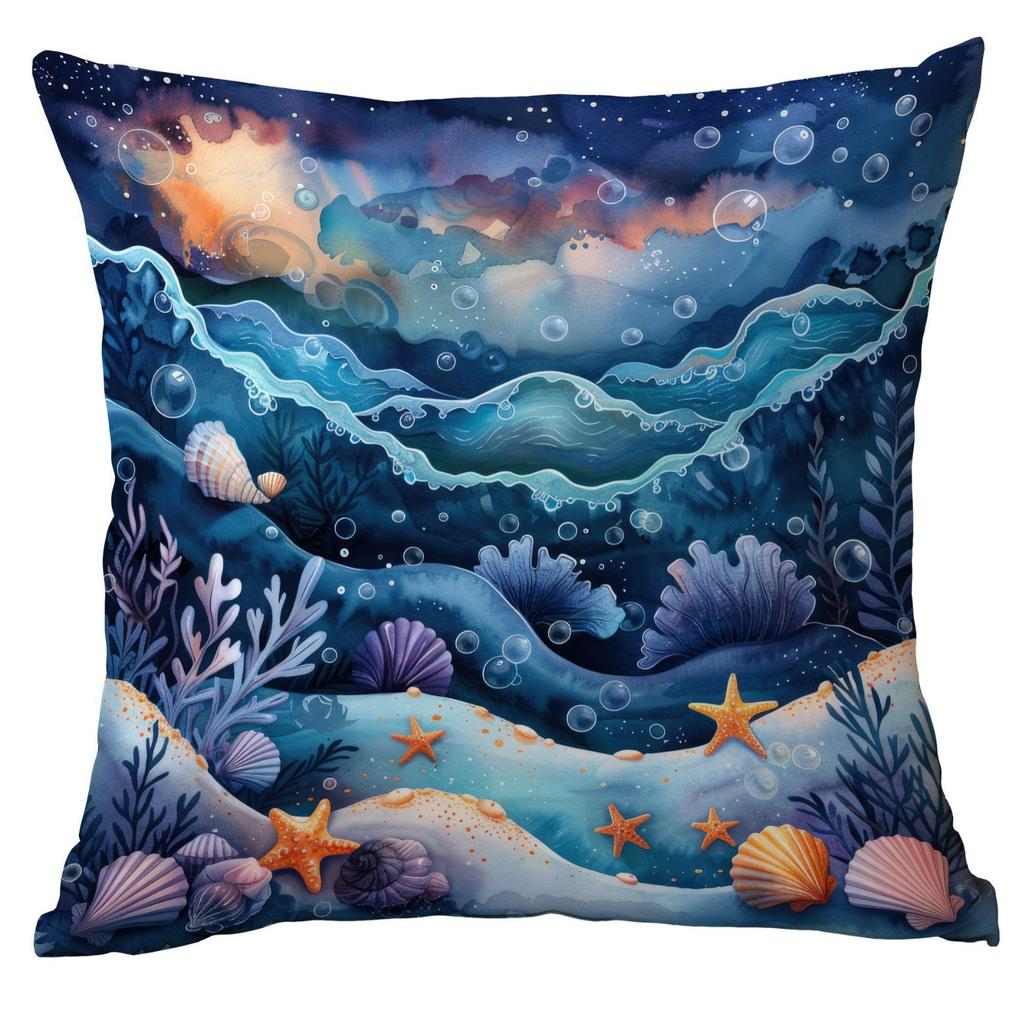 New Fantasy Underwater World Coral Pearl Shell Pillowcase Home Sofa Cushion Cover