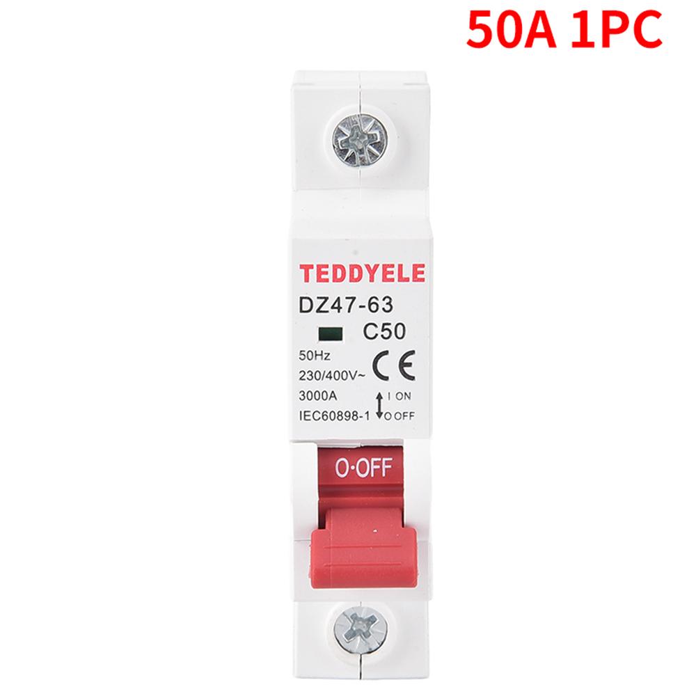 Jistič, 1P, volitelný 10A-63A, AC 230V~400V, vhodný pro domovní rozvodnice