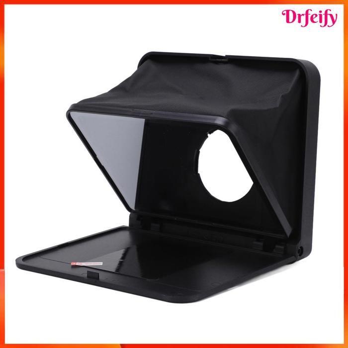 Akozon Téléprompteur pliable Téléprompteur TC7 pour Appareil Photo Reflex Numérique, Télécommande et optique accessoires