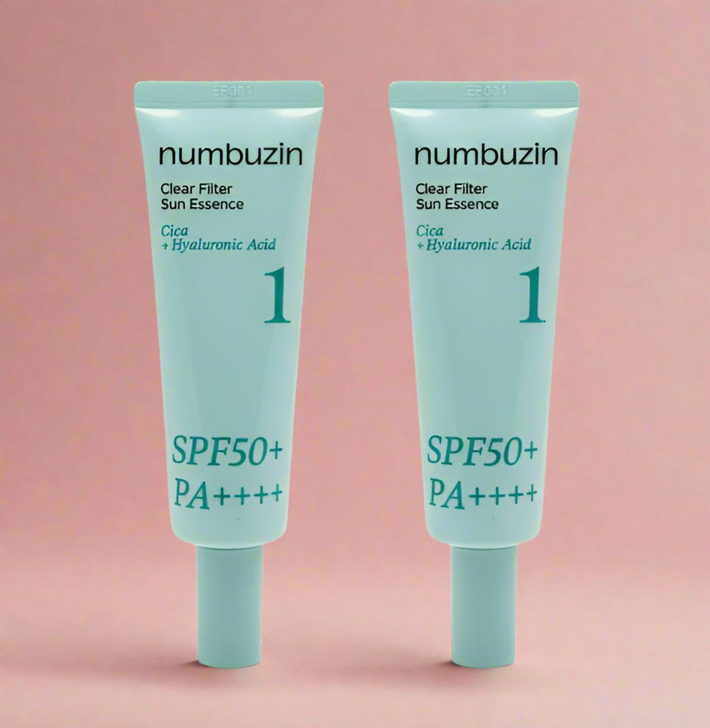 нумбузин Нет. 1 Успокаивающий солнцезащитный крем Pure-full SPF50 PA++++ 50 мл + 50 мл Набор из двух штук