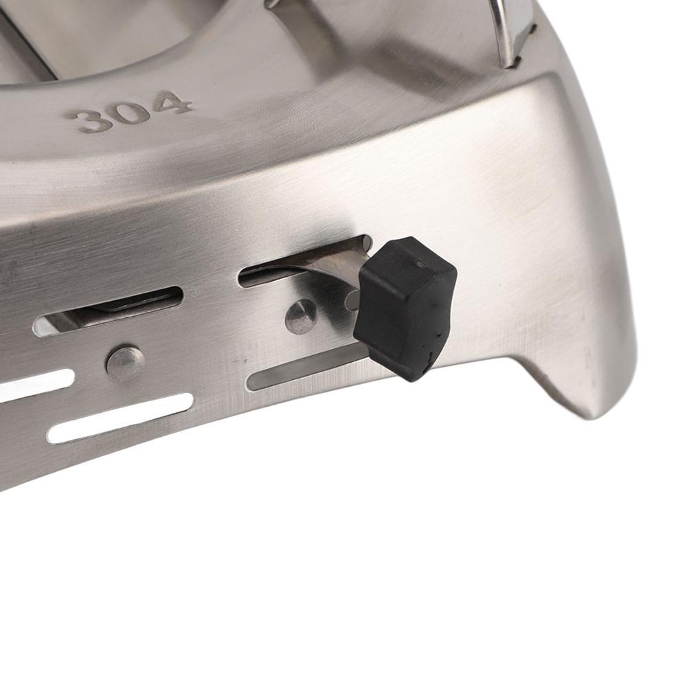 Stainless Steel Drawer Type Camp Stove Sliding Adjustment Alcohol Stove Backpacking Stove Outdoor