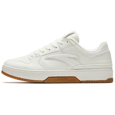 Classic Color Block Comfortable Fashion Slip Resistant Durable Low Top Skate Shoes Men Sneaker Ivory-White 112518010-3