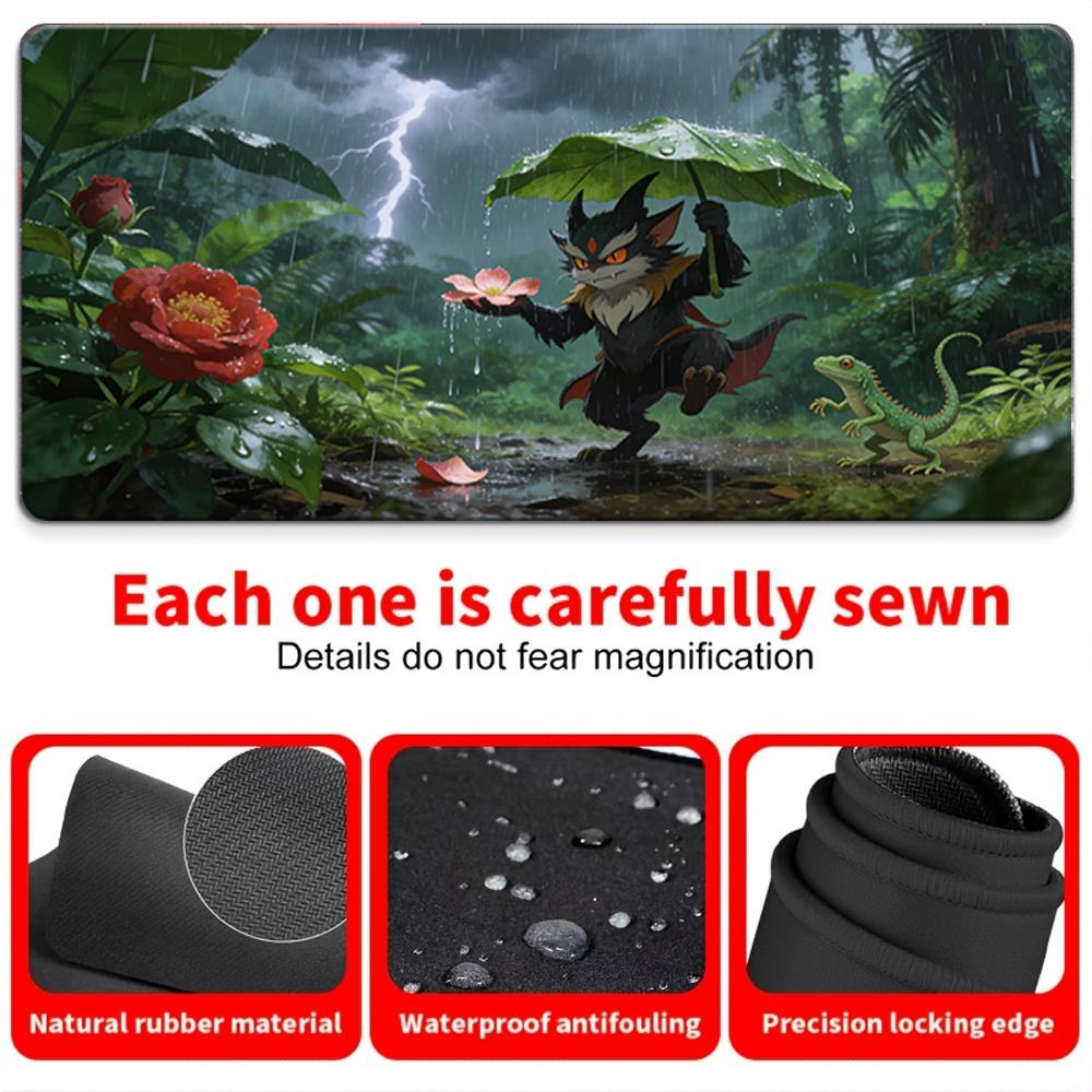 Ash Classic Pokemon Characters Gaming Desk Mat NonSlip Washable Mouse Pad 30x80x0.2cm