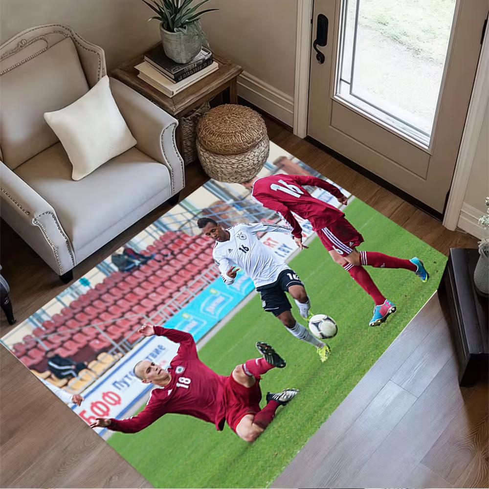 Germany Soccer Celebration Floor Rug Office Rug Design for Kitchen Foyer Entryway Playrooms Anti-slip Rug Decorate Offices